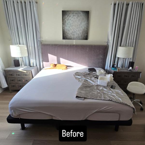 Before (old bed)