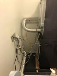 Connections with stacked dryer vent